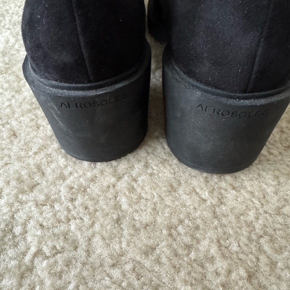 AEROSOLES Black Suede Loafers with Tassel Detail size 8 - Picture 10 of 14
